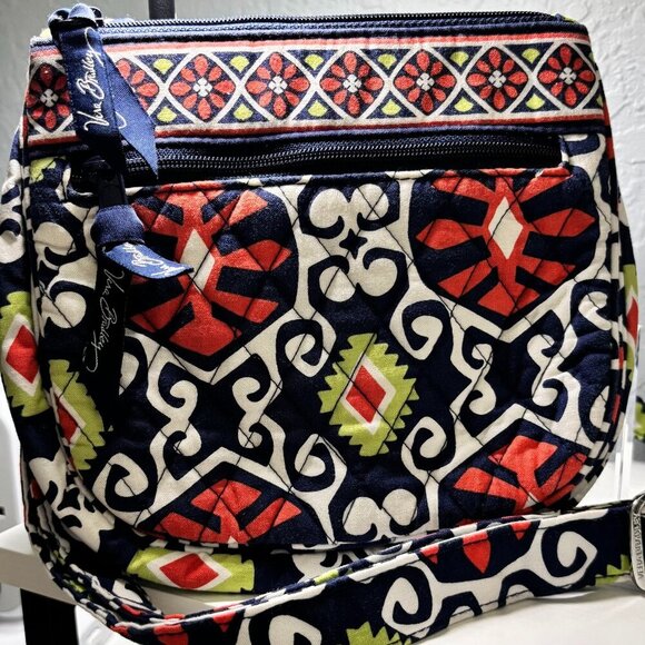 Vera Bradley Handbags - Vera Bradley Sun Valley Little Flap Hipster Crossbody Bag Retired Print